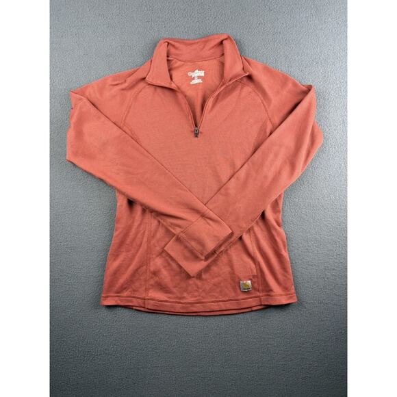 Carhartt Womens Medium Base Force 1/4 Zip Pullover Purple Heather Atheleisure - Picture 1 of 8
